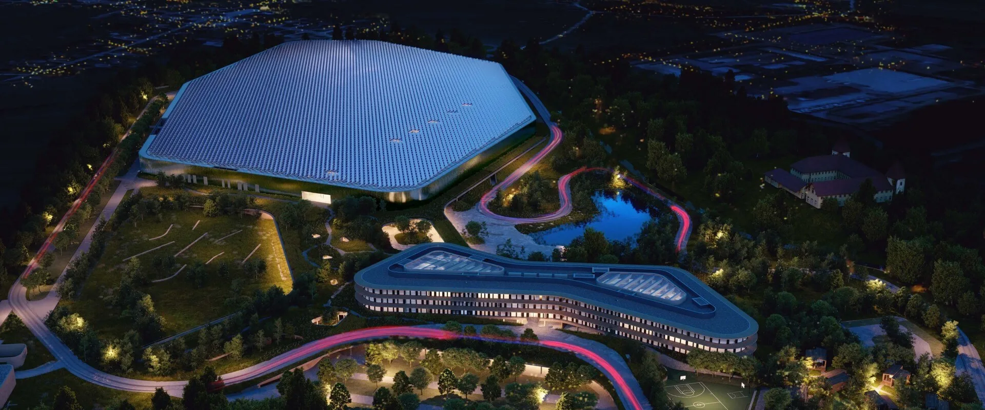 Rimac 园区夜景航拍